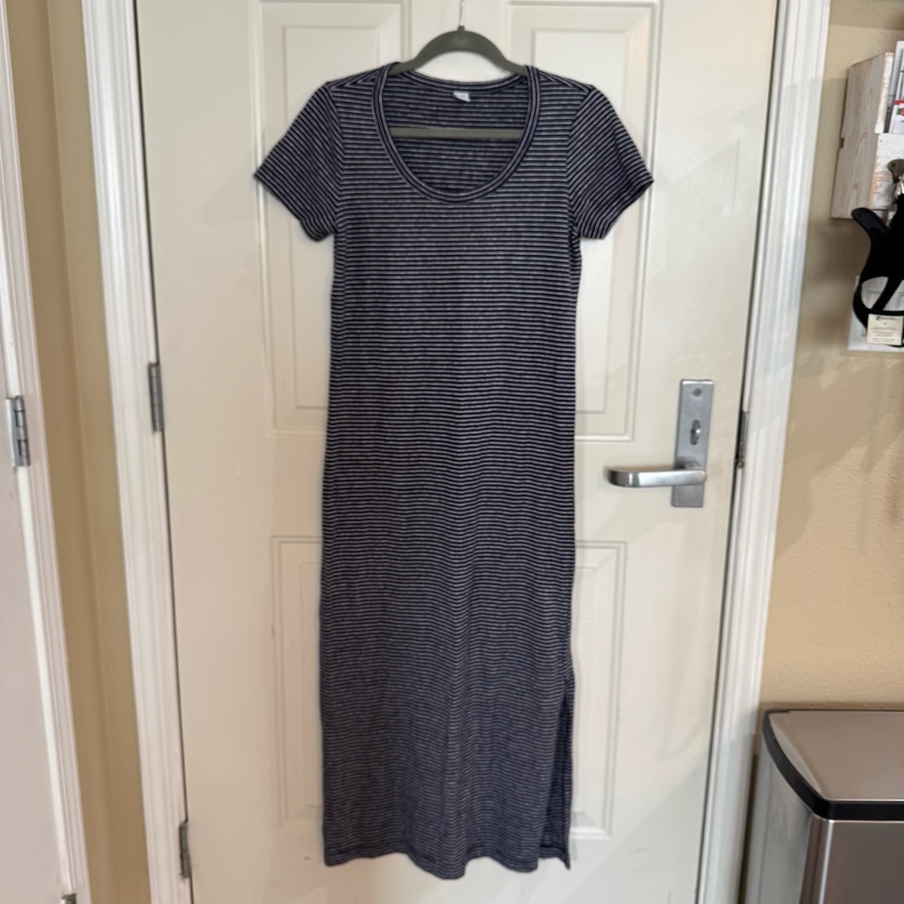 Old Navy Pinstriped T-shirt Dress